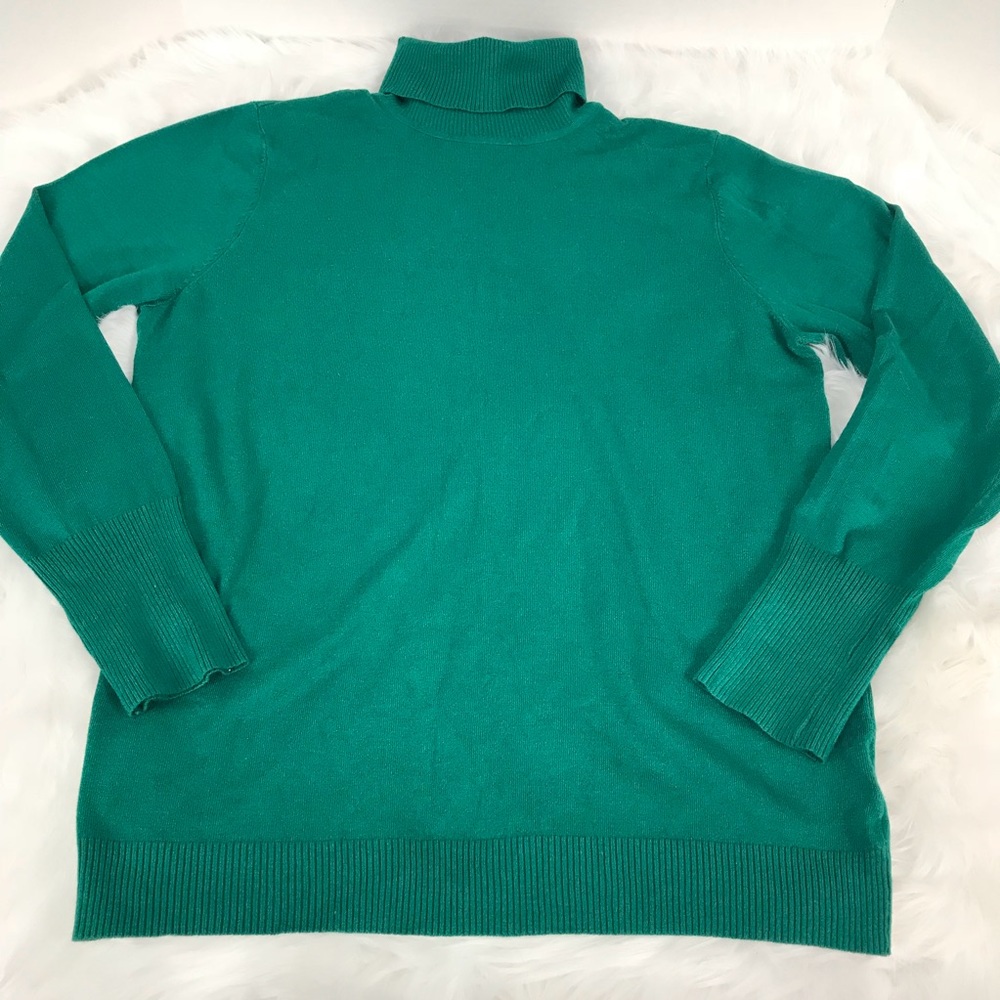 Apt 9 Turtleneck Long Sleeve Green Sweater Size XL